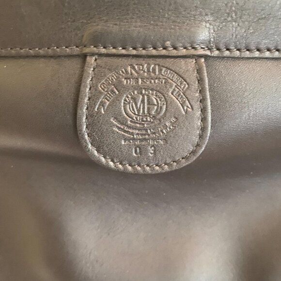 Marley Hodgson Ghurka No 40 Black Leather Escort Bag - Picture 3 of 5